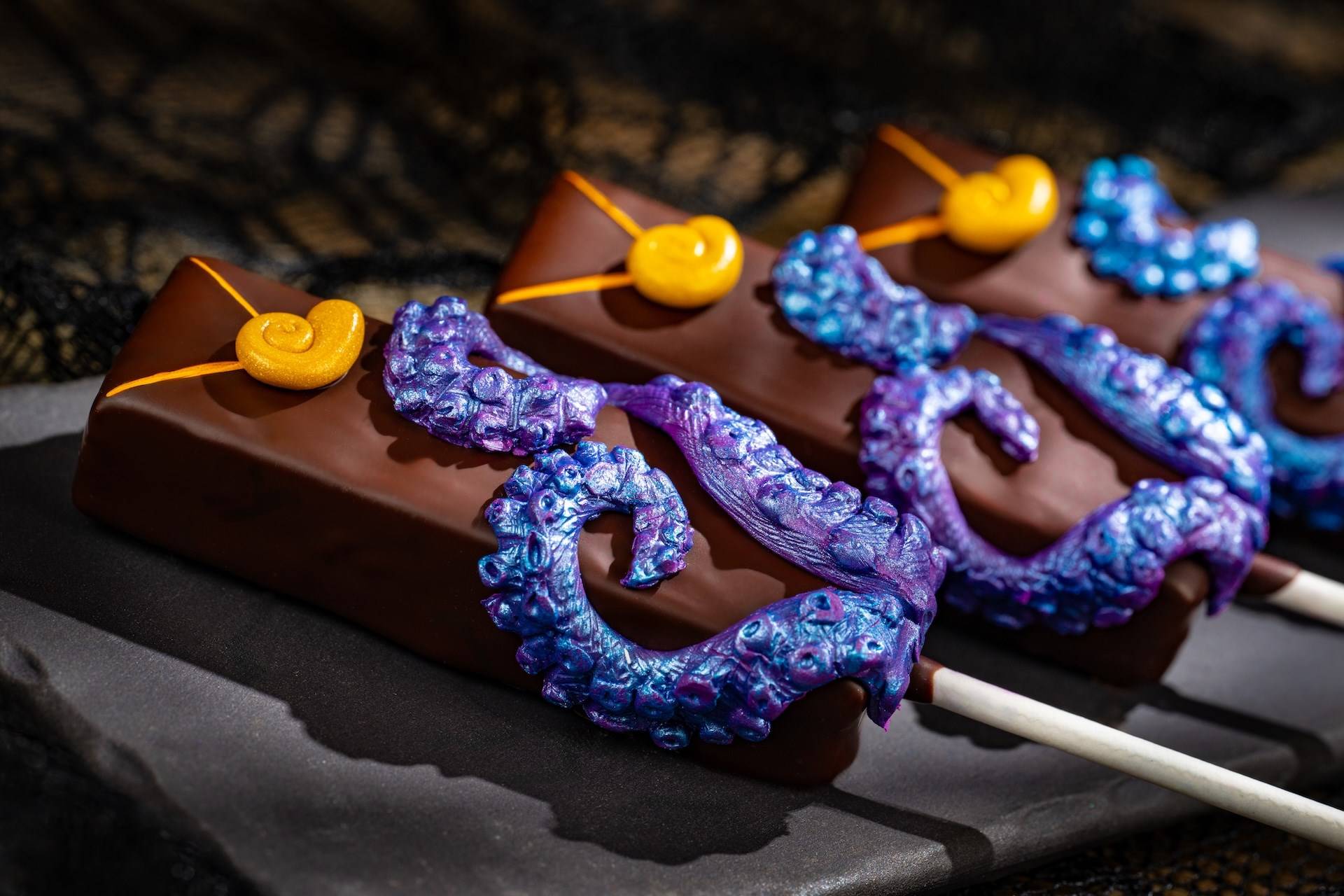 Ursula Dark Berry Ganache Pop Blackberry Ganache with Cassis and Vanilla Covered