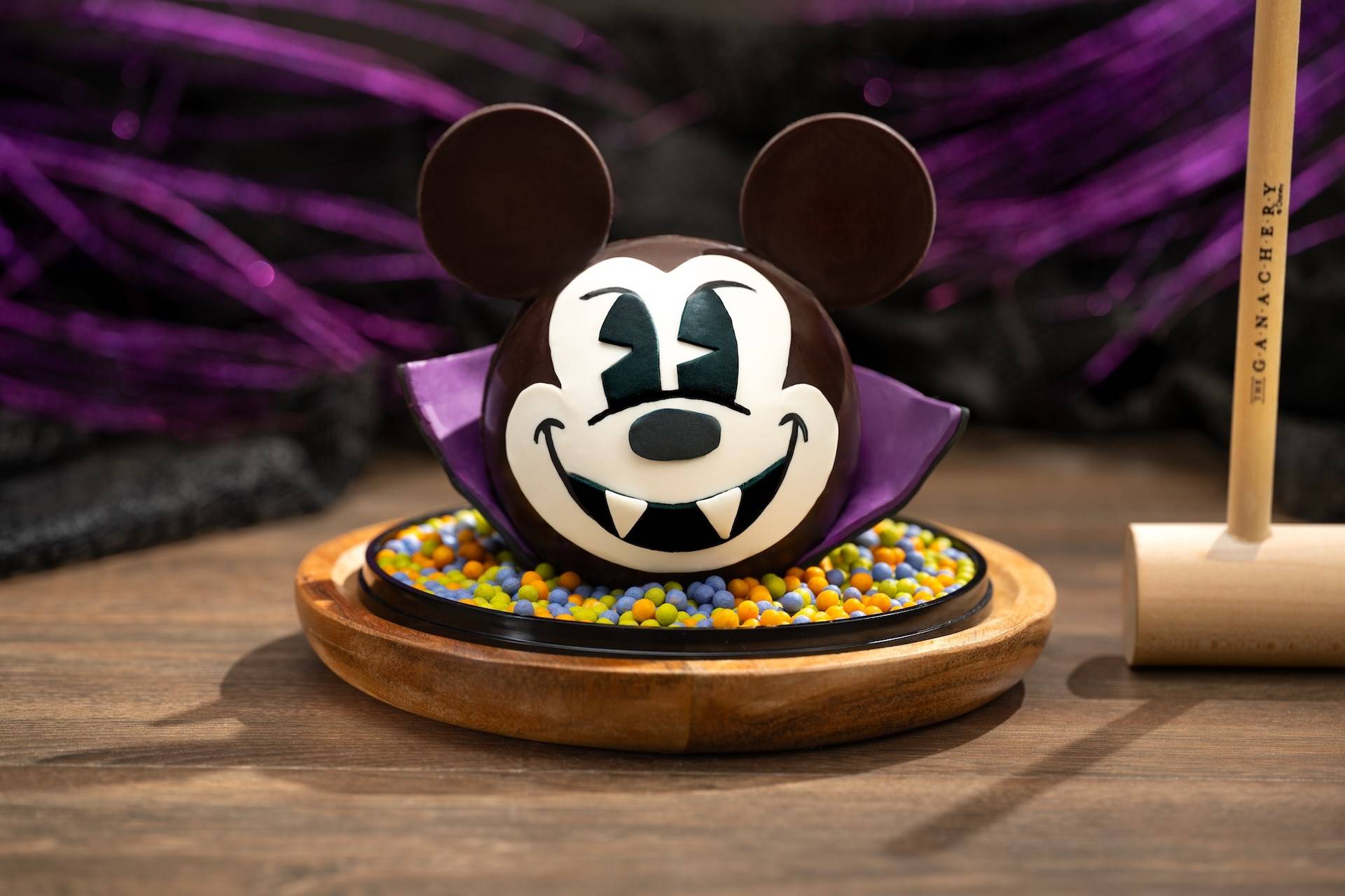 Vampire Mickey Chocolate Pinata Dark Chocolate Shell Filled with Blood Orange