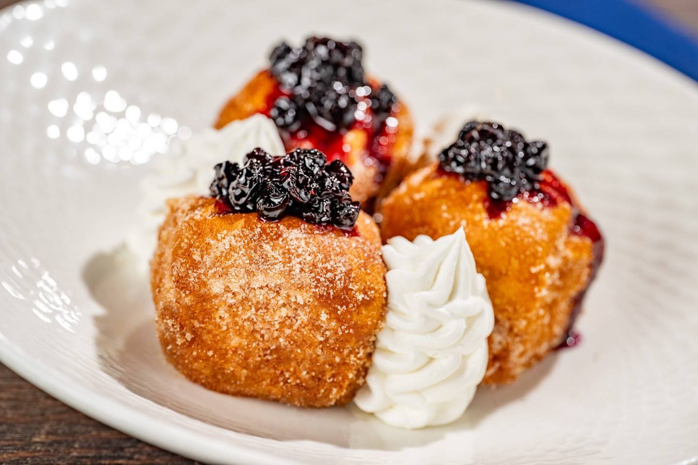 Stuffed French Toast: French vanilla stuffing, seasonal compote
