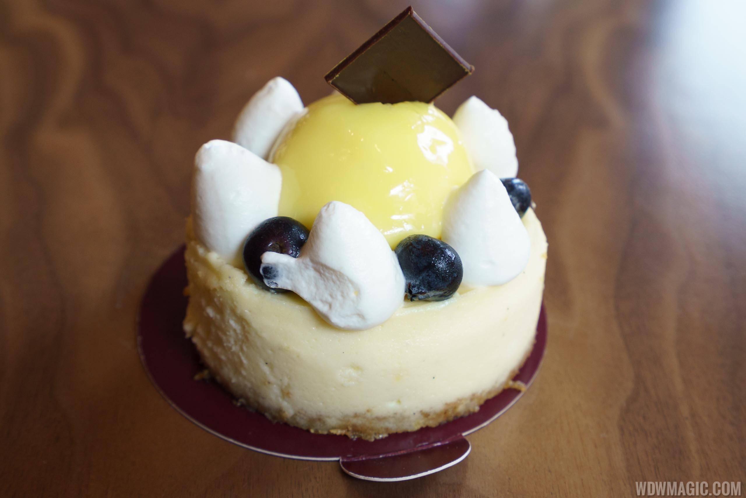 Amorette's Patisserie - 49th and Broadway/N.Y. Cheesecake: Lemon Curd, Blueberries, and Chantilly 