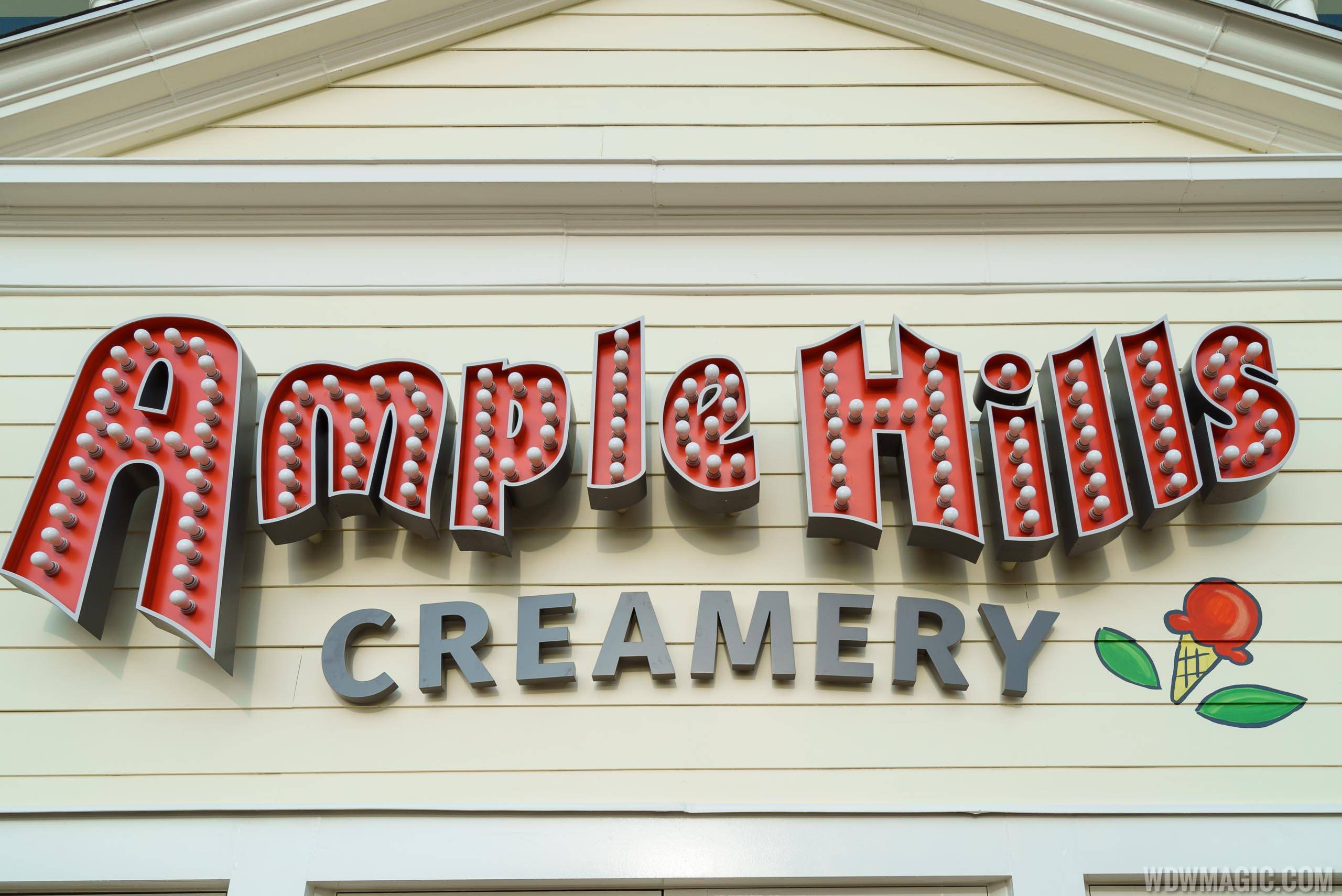 Ample Hills Creamery sign at the BoardWalk