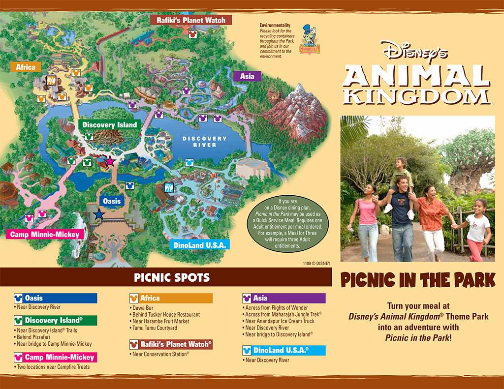 Picnic in the Park - Front side. Copyright 2009 The Walt Disney Company. 