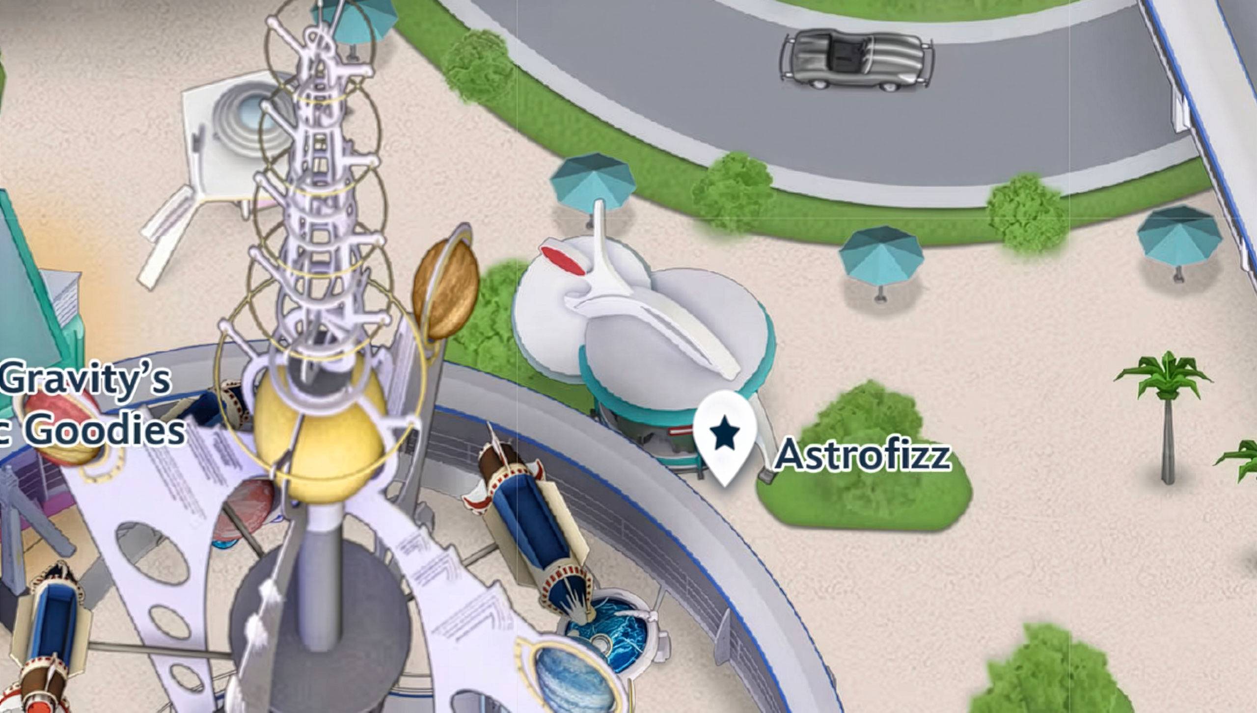 AstroFizz Now Added to Magic Kingdom Map in My Disney Experience