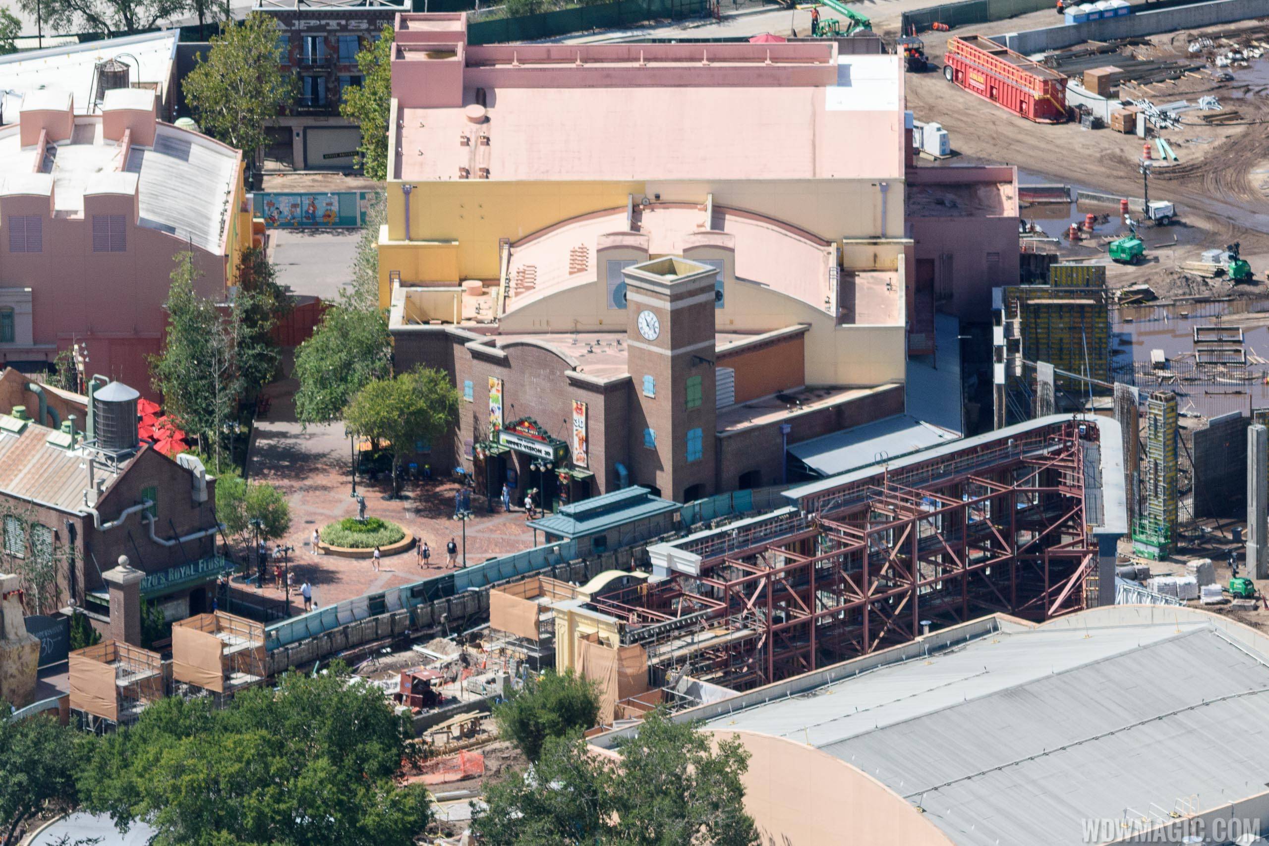 PHOTOS - Aerial views of Grand Avenue construction at Disney's Hollywood Studios