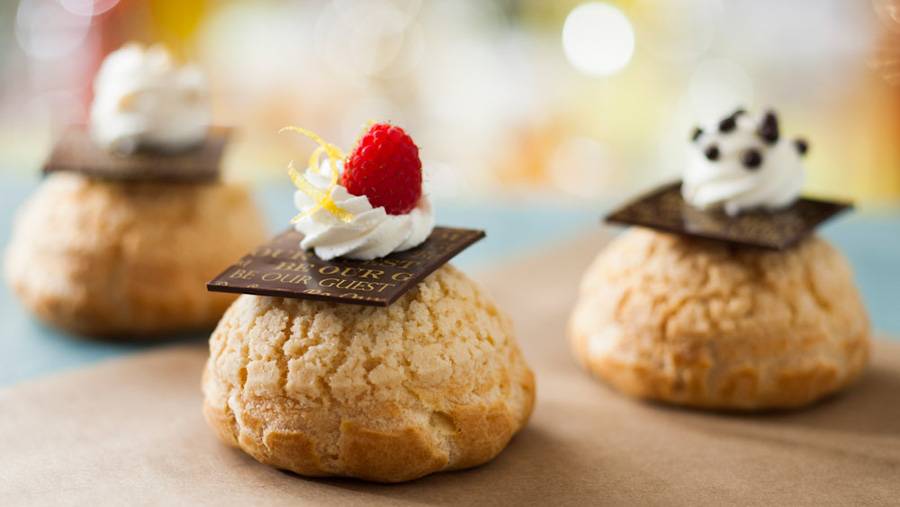 Be Our Guest Restaurant menu item - Mousse-filled Cream Puffs