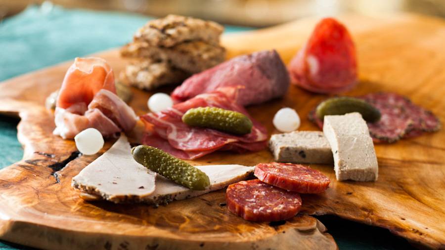 Be Our Guest Restaurant menu item - assorted cured meats and sausages
