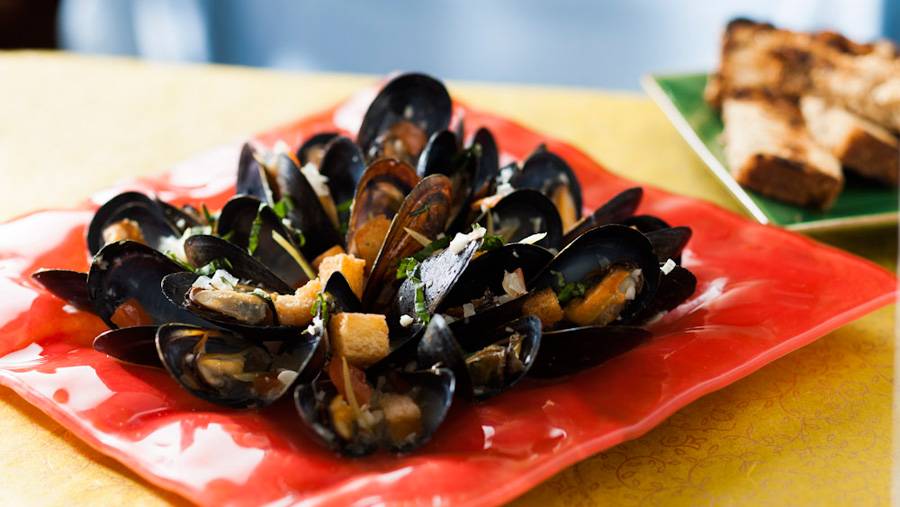 Be Our Guest Restaurant menu item - Mussels Provencal