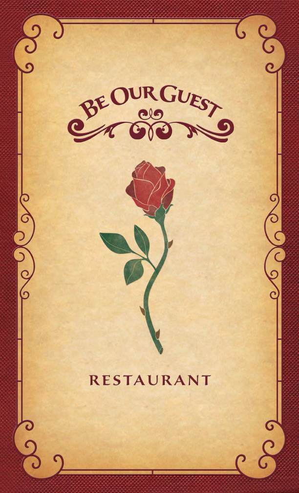 Be Our Guest Restaurant Menu Art Photo 1 Of 3