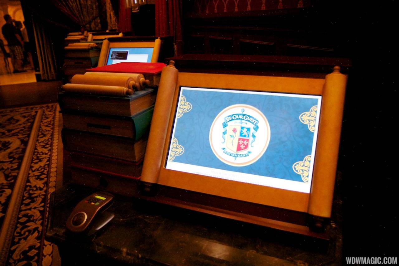 Be Our Guest Restaurant - Touch Screen kiosk to order lunch