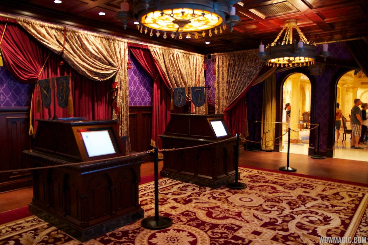 Be Our Guest Restaurant - Registers that will be staffed by cast members in the Parlor Room
