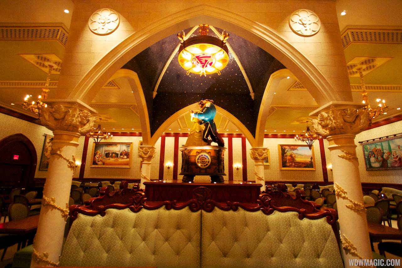 Be Our Guest Restaurant - Inside the Rose Gallery Dining Room