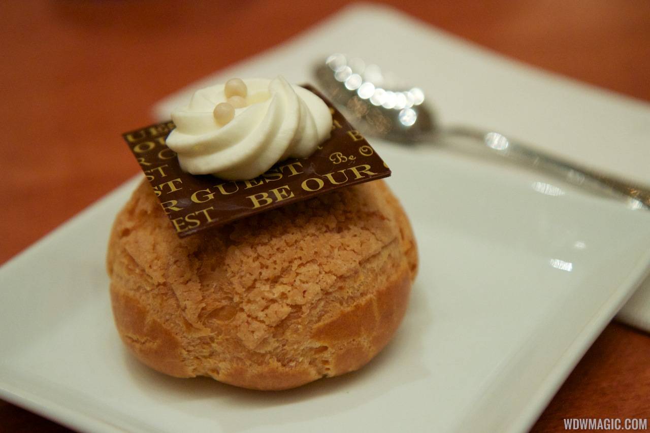 Be Our Guest Restaurant lunch - Passion fruit Cream Puff