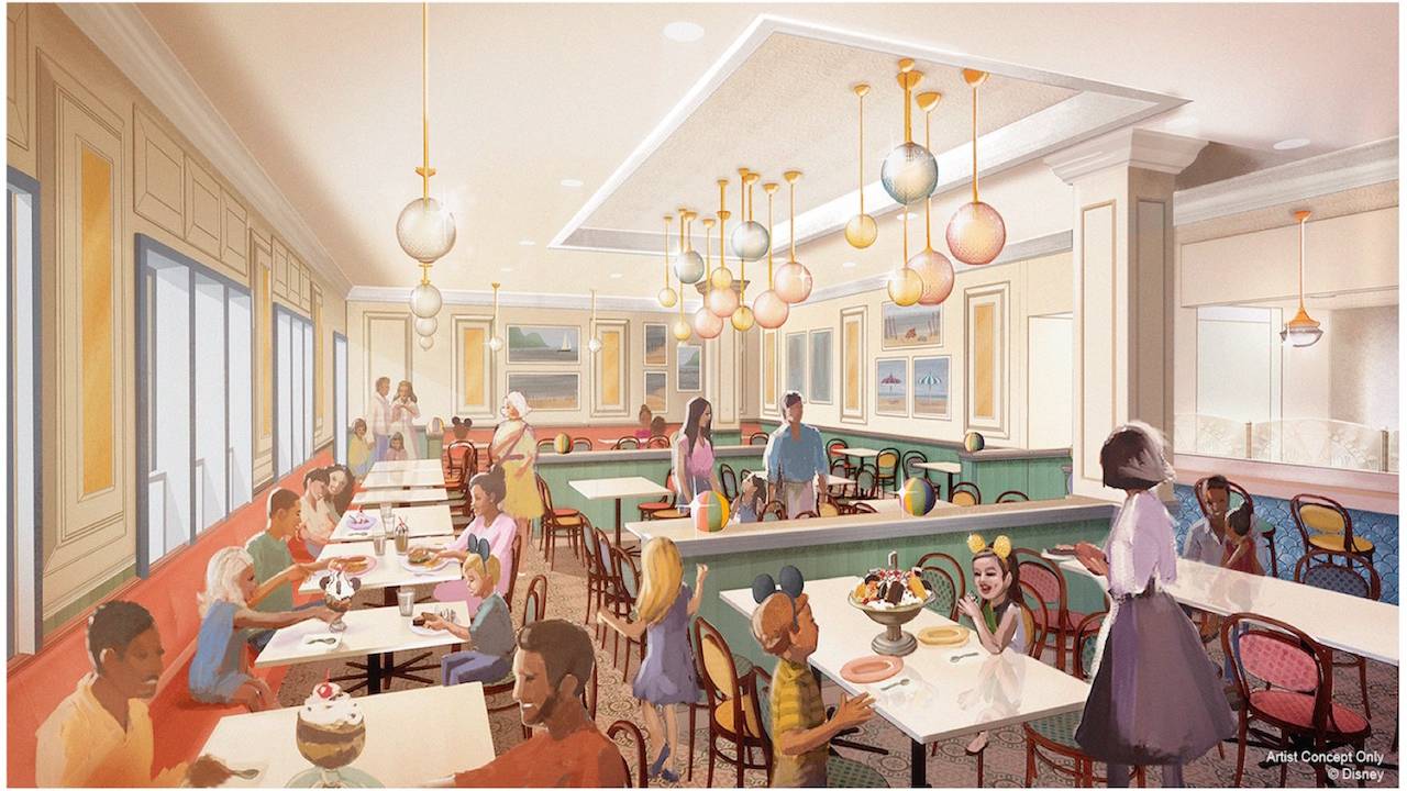 Rendering of the new look Beaches and Cream Soda Shop