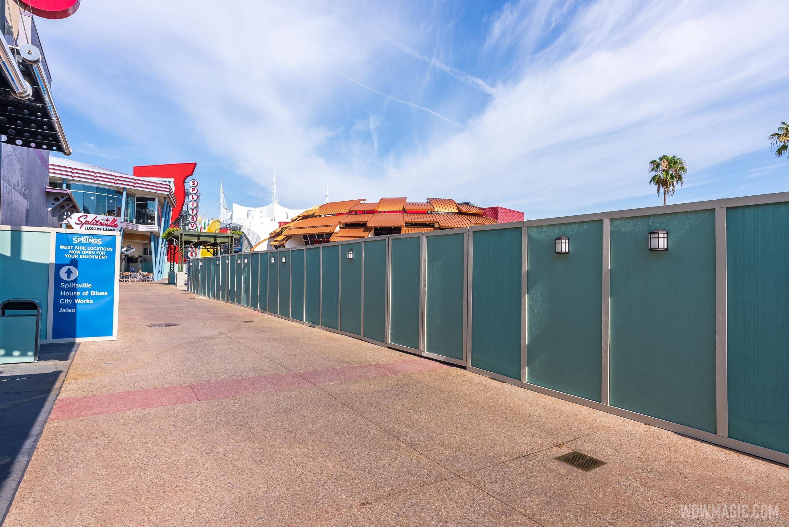 All Beatrix 'coming-soon' signs removed from the planned construction site at Disney Springs
