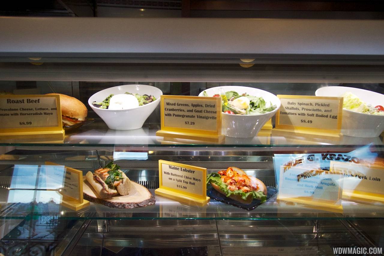Inside the new Boardwalk Bakery - Salads and sandwiches