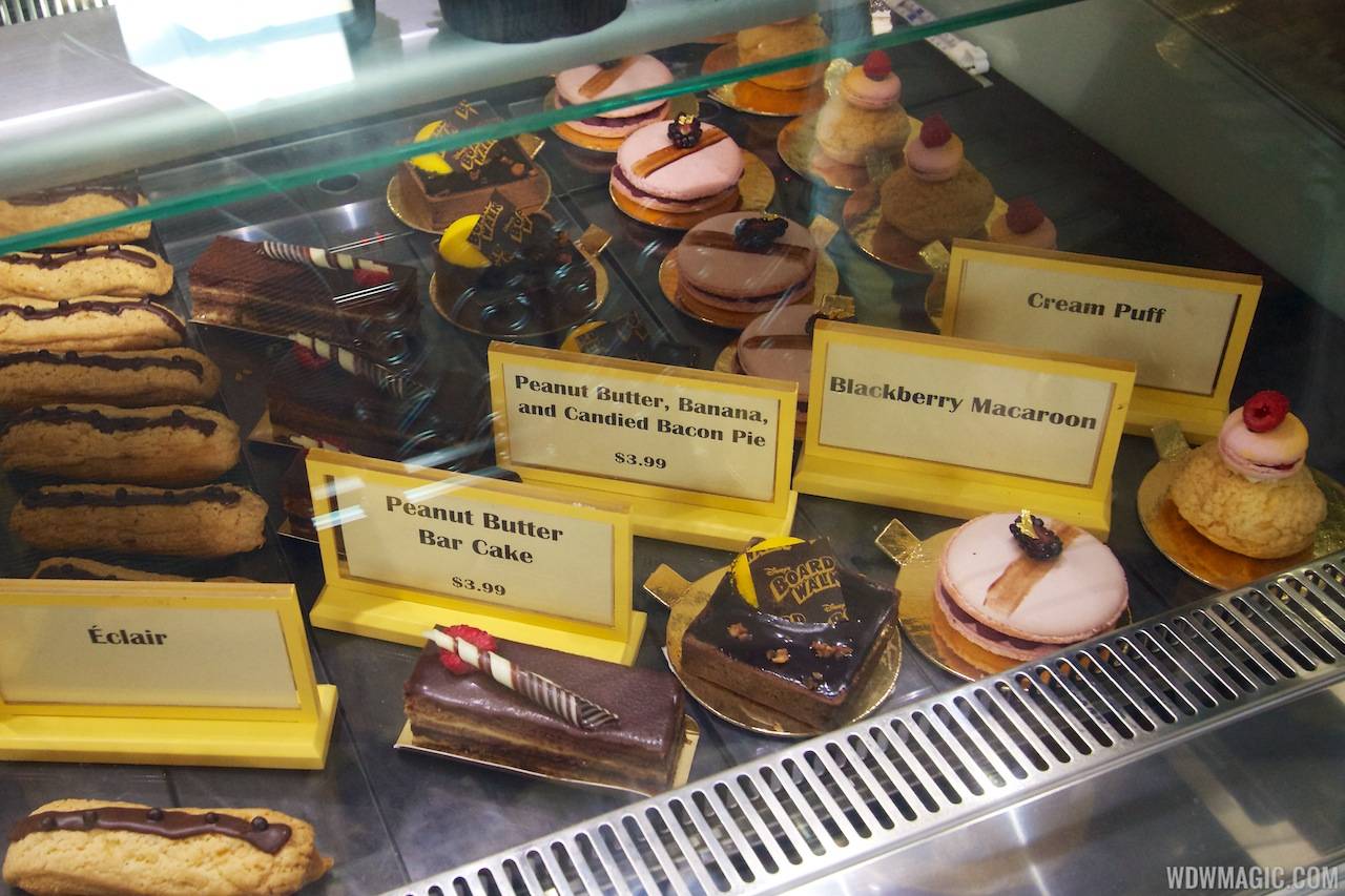 Inside the new Boardwalk Bakery - Baked goods case