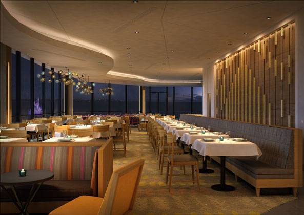 Concept art of the new look California Grill dining room