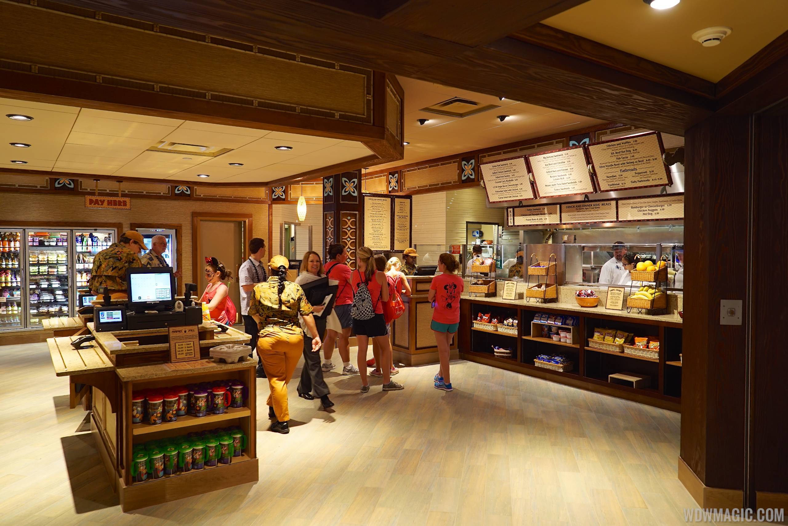 The ordering area at Captain Cook's