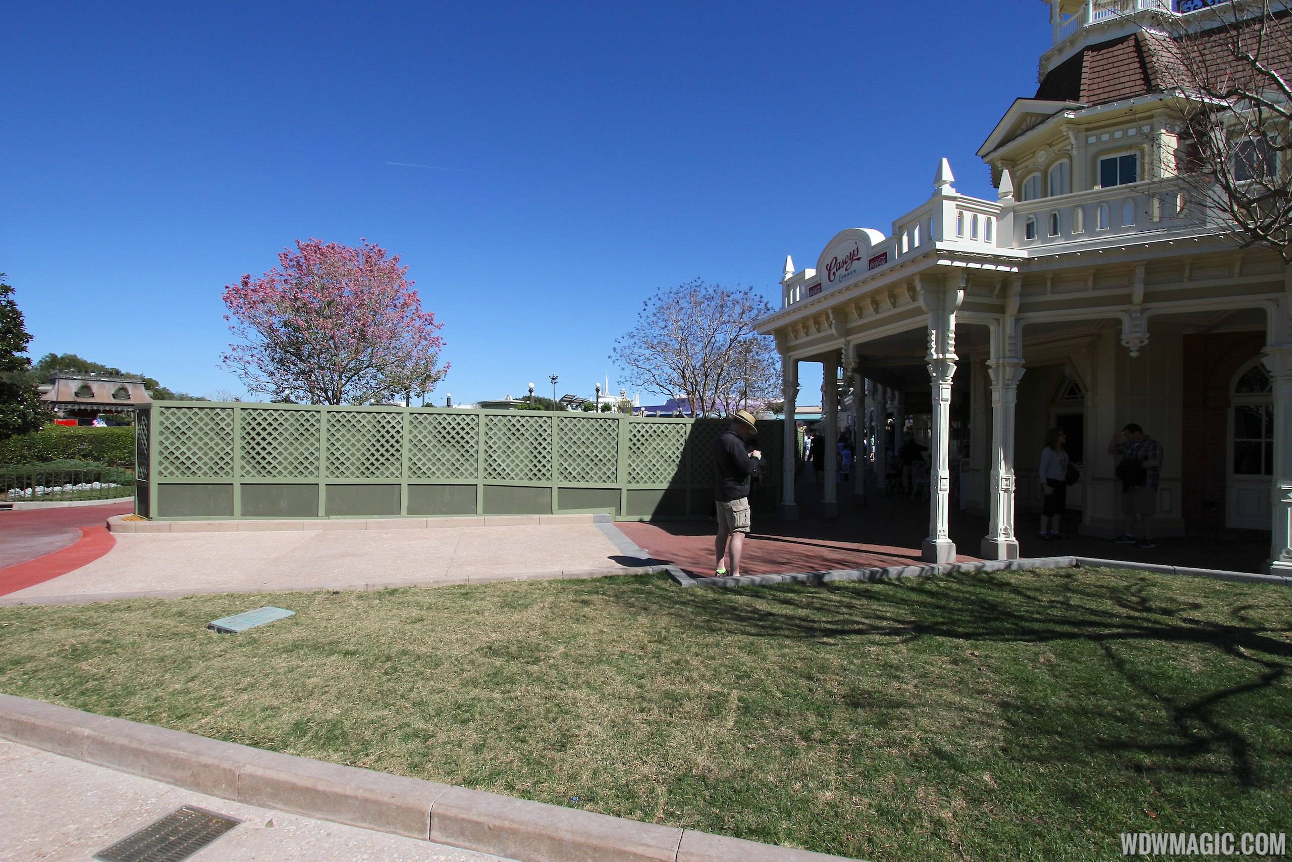 PHOTOS - Construction walls down to reveal new walkways outside Casey's Corner