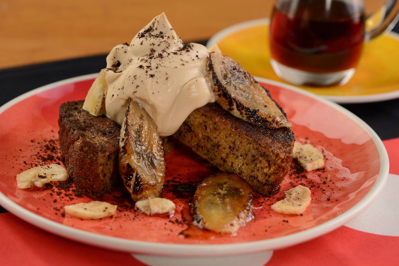 Goofy’s Banana Bread French Toast will combine unique flavors of banana bread baked in zesty orange-scented French toast batter, topped with Espresso-mascarpone cream, toasted bananas and chocolate crumbles