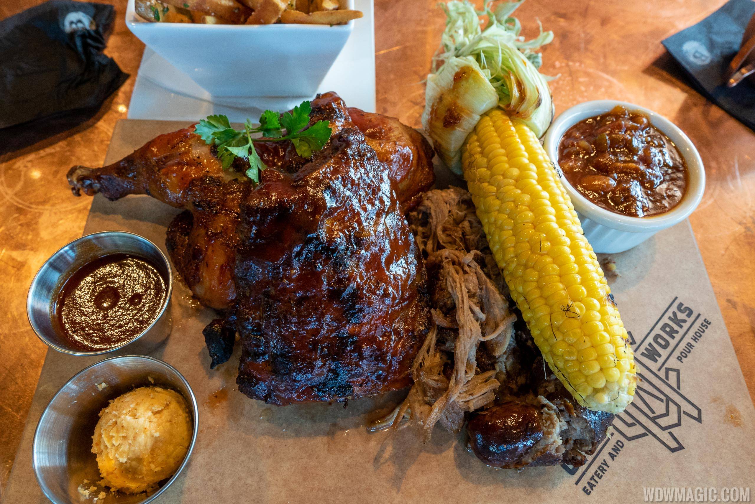 City Works Eatery and Pour House Disney Springs - Smoked BBQ Platter