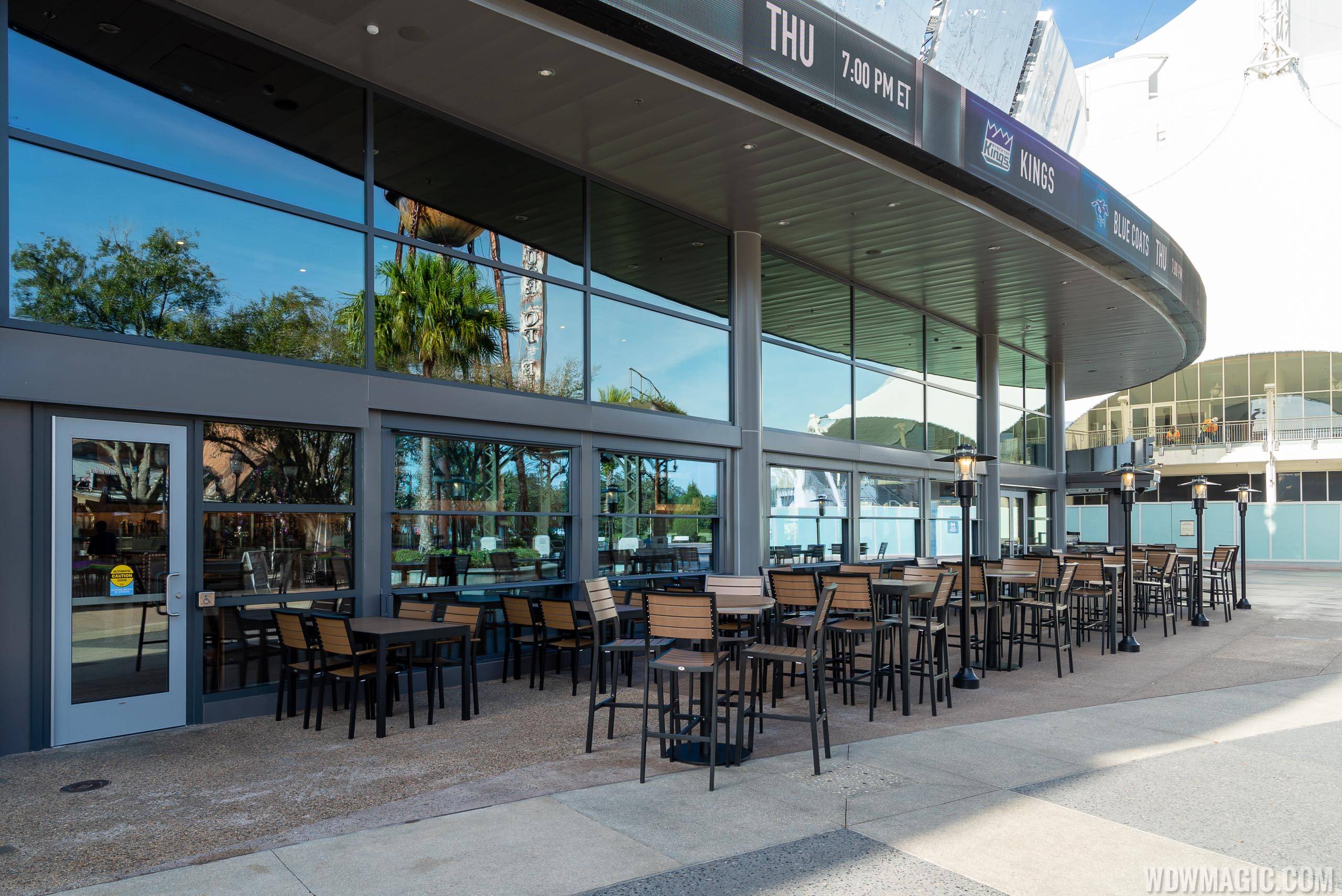 City Works Eatery and Pour House outdoor patio at Disney Springs