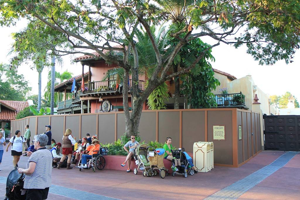 Walled off for refurbishment