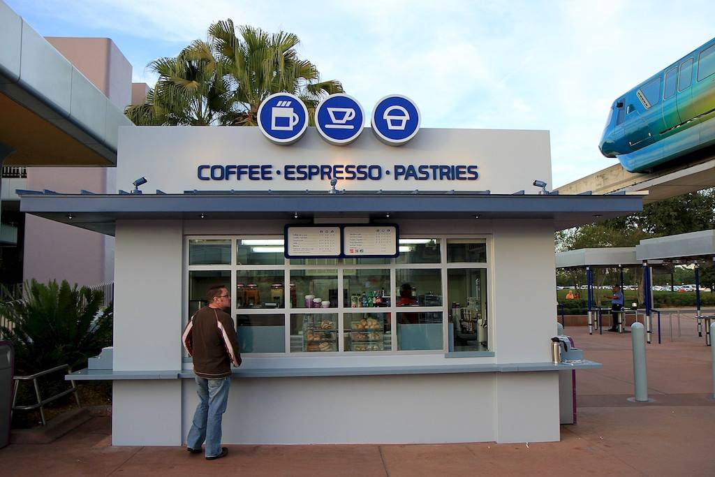 Epcot Monorail Station Coffee and Pastries now open