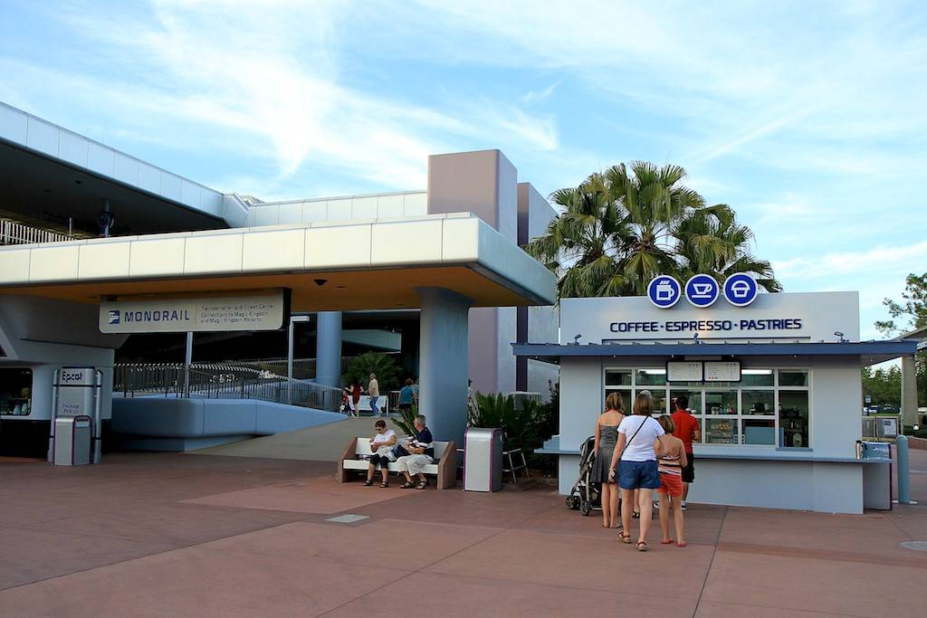 Epcot Monorail Station Coffee and Pastries now open