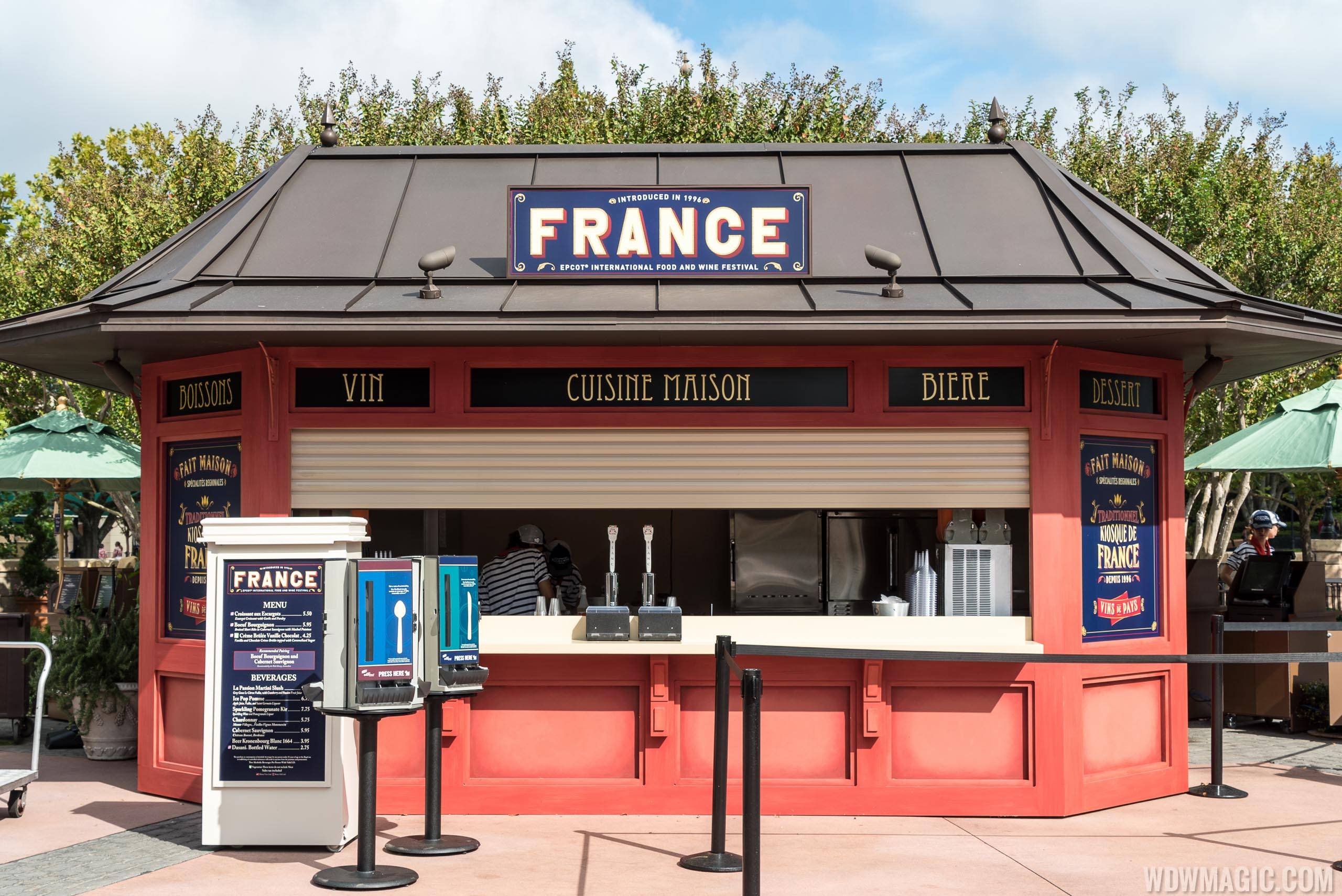 France Food and Wine Festival kiosk 2015