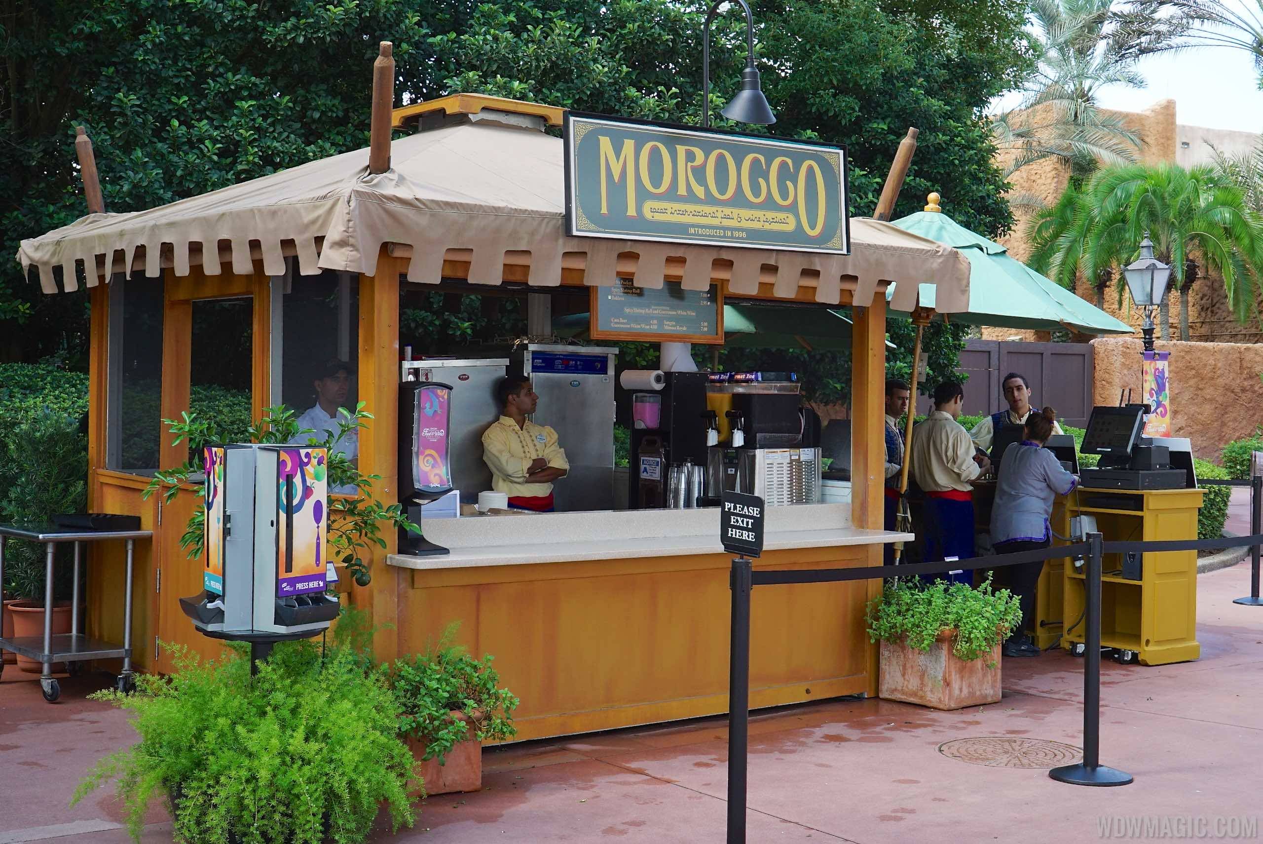 Morocco Food and Wine kiosk