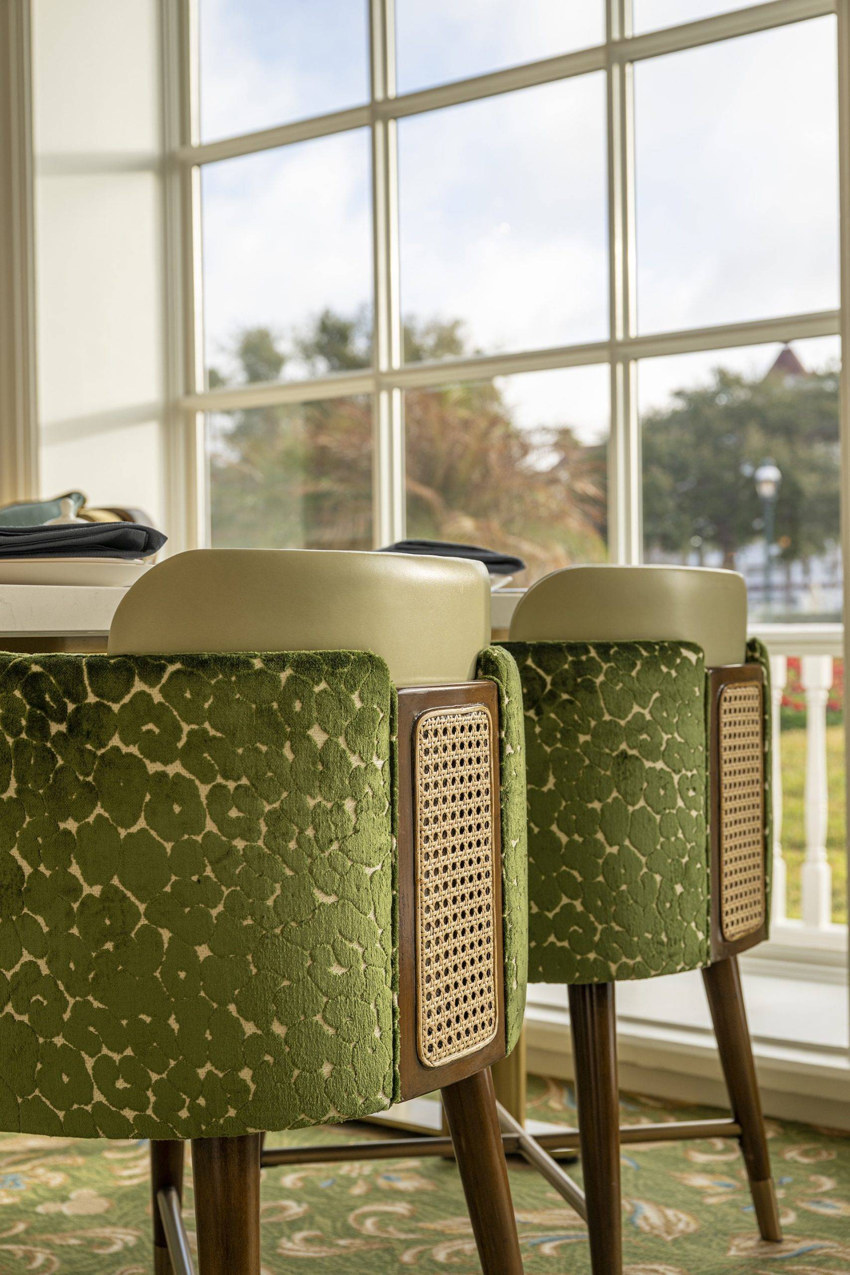 Garden View Lounge Interior Details at Disney's Grand Floridian