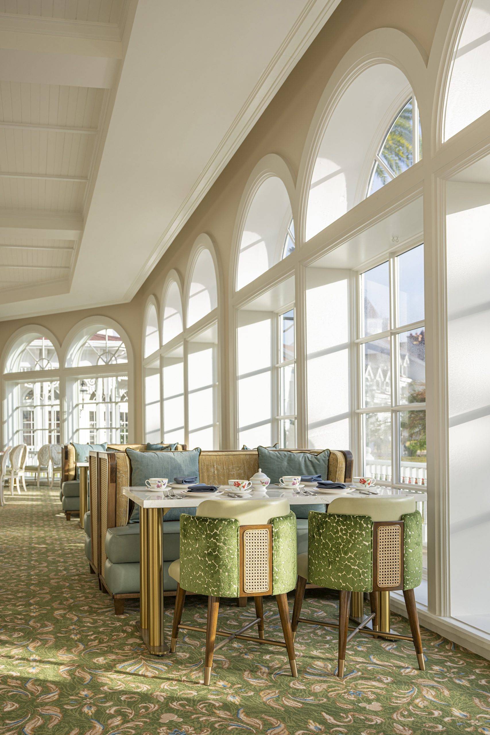 Garden View Lounge Interior Details at Disney's Grand Floridian