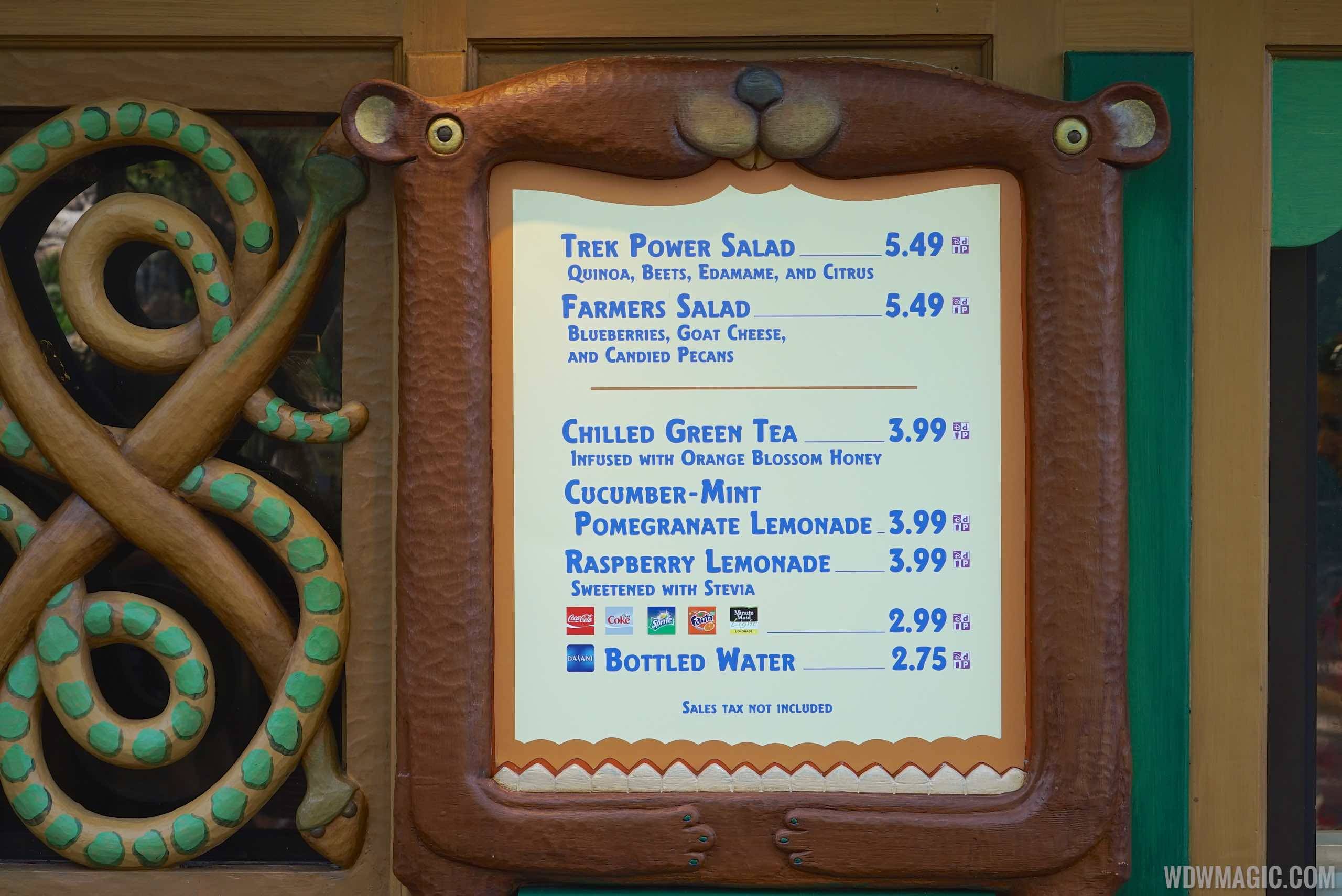 Gardens Kiosk at Disney's Animal Kingdom has a new look and new healthy eating menu