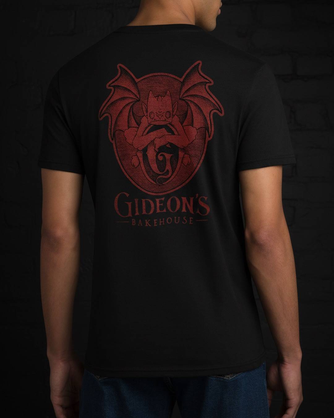 V-Neck Red Gargoyle Shirt
