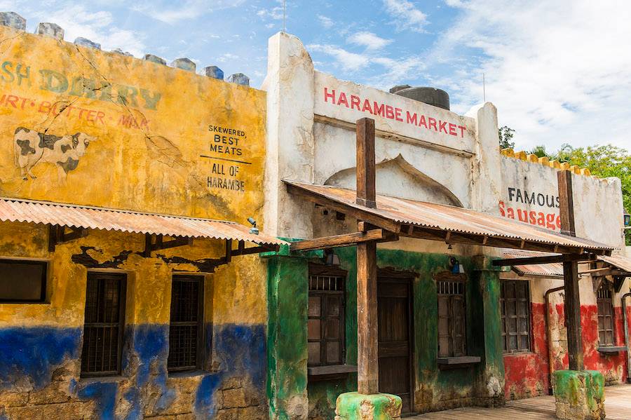 Harambe Market behind the walls