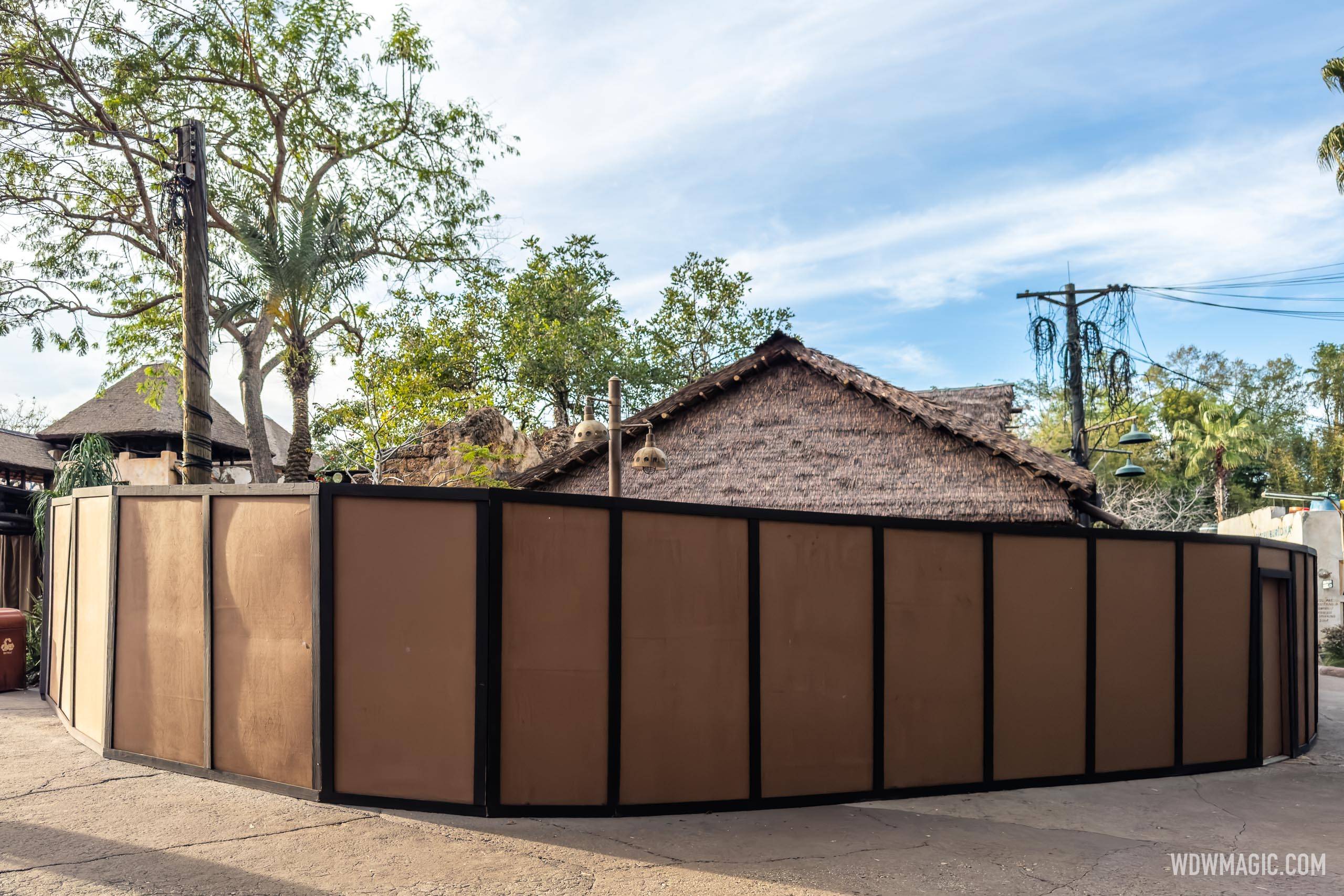 Harambe Market covered seating area - March 10 2023