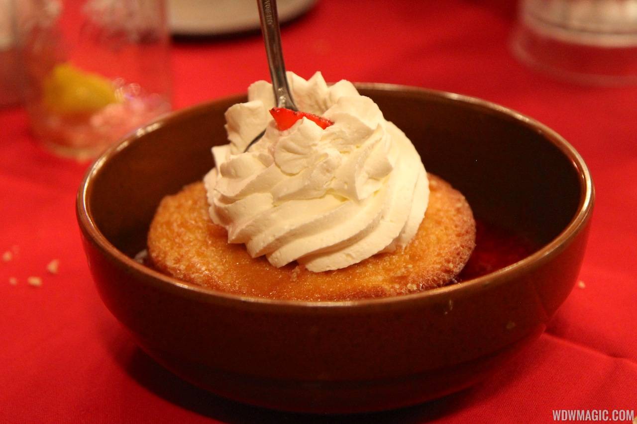 Hoop Dee Doo Musical Revue food - Strawberry Shortcake Dessert