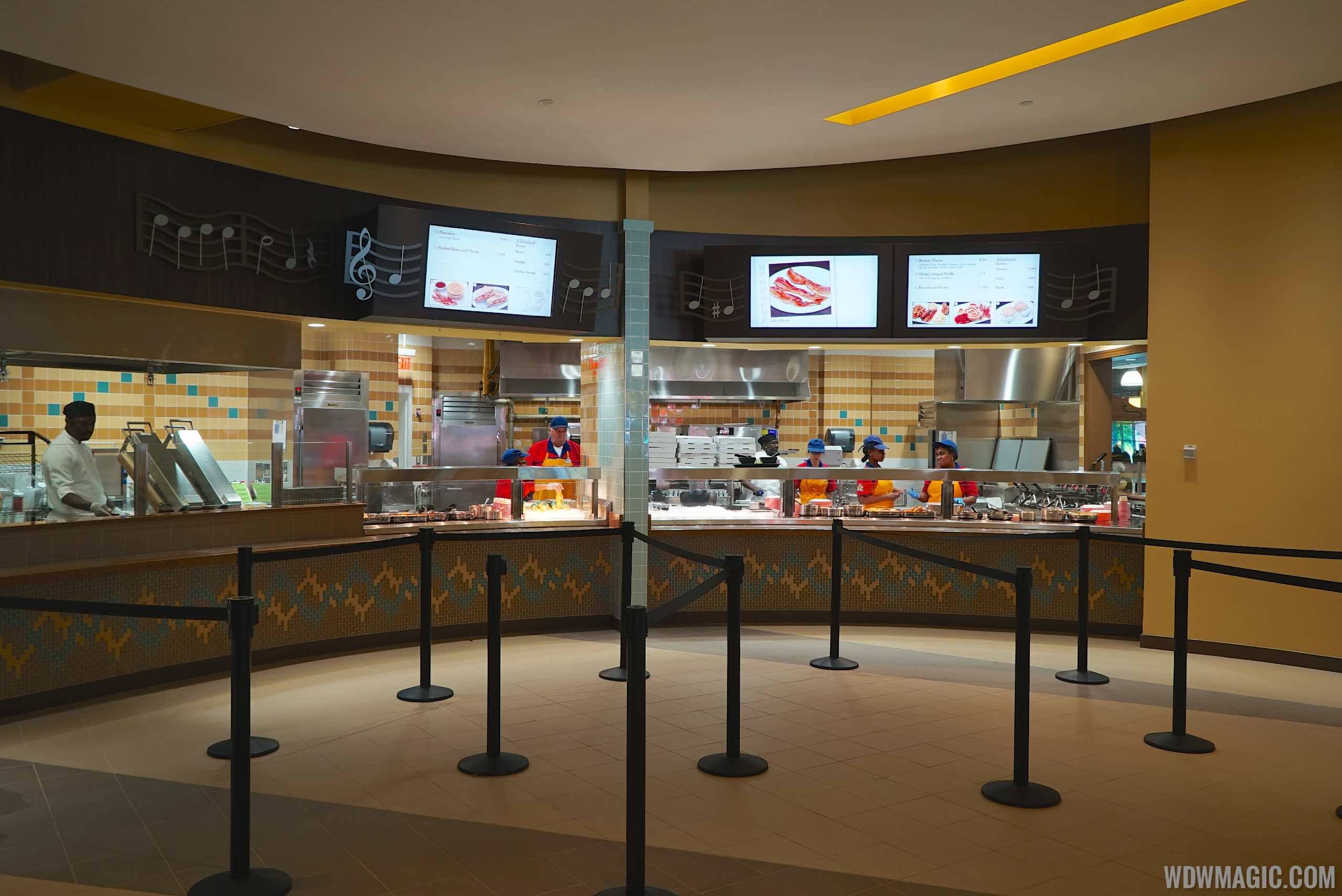 PHOTOS - Intermission Food Court at Disney's All Star Music reopens after major remodel