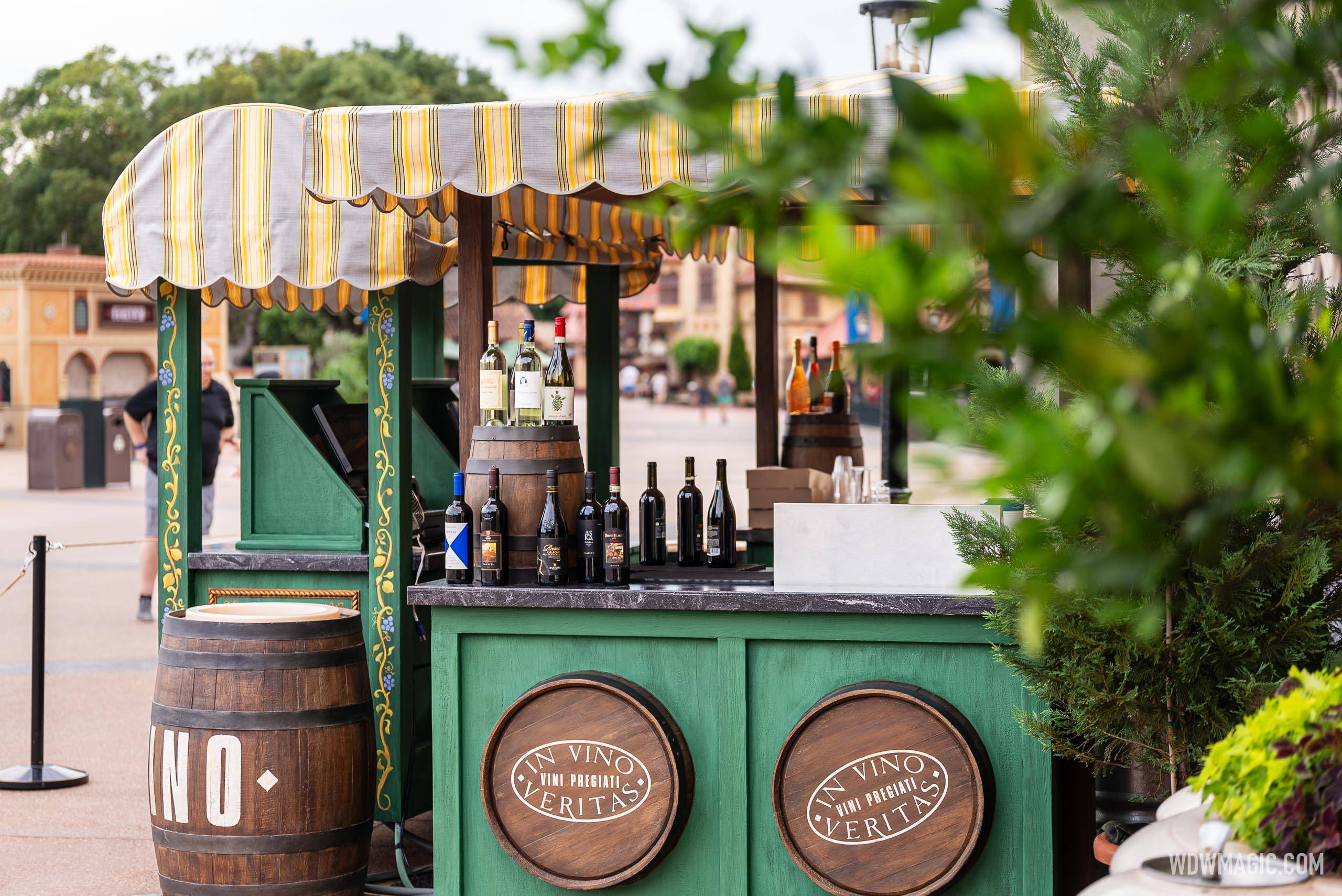 Italy Pavilion wine cart overview