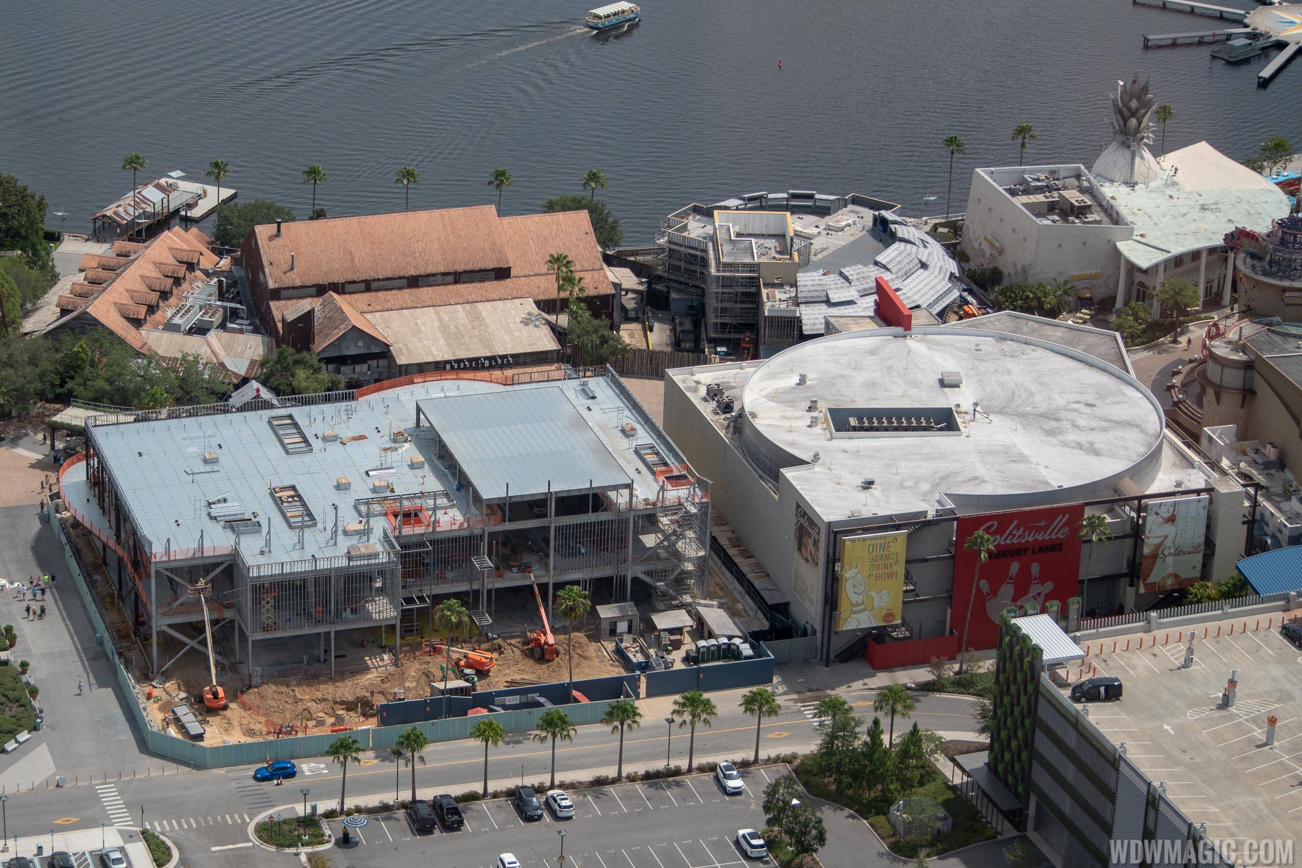 Jaleo and NBA Experience construction from the air - July 2018