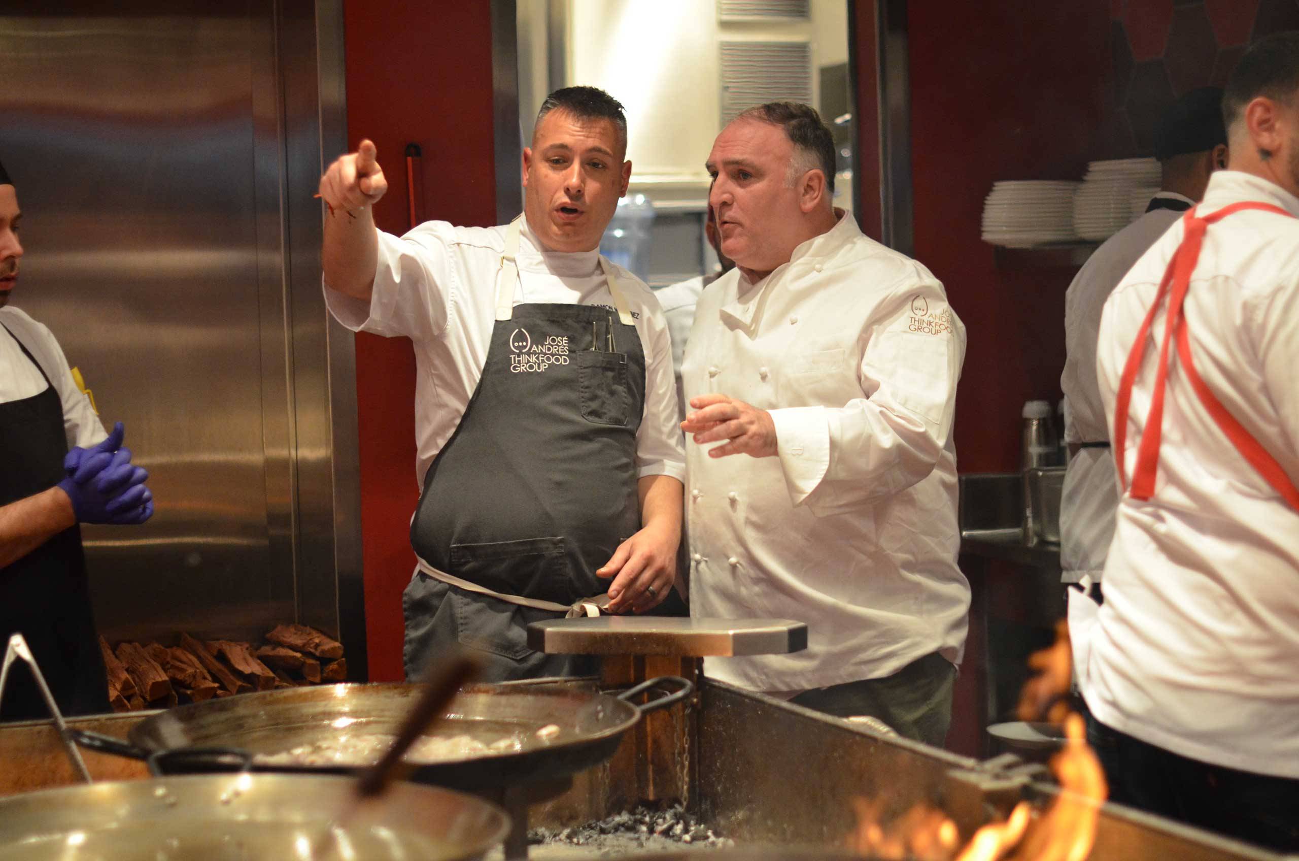 Chef José Andrés at the Grand Opening Party of Jaleo at Disney Springs