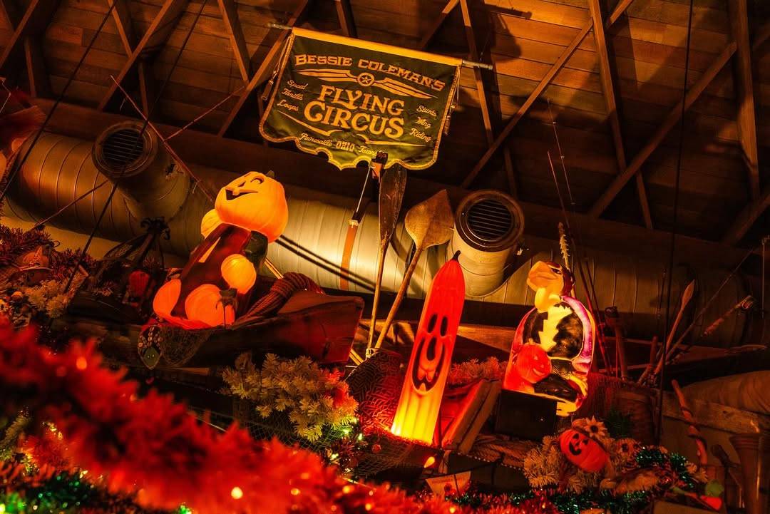 Inside  Jock Lindsey's Halloween Hangar Bar at Disney Springs