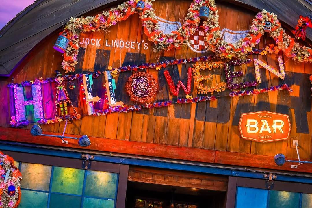 Inside Jock Lindsey's Halloween Hangar Bar at Disney Springs