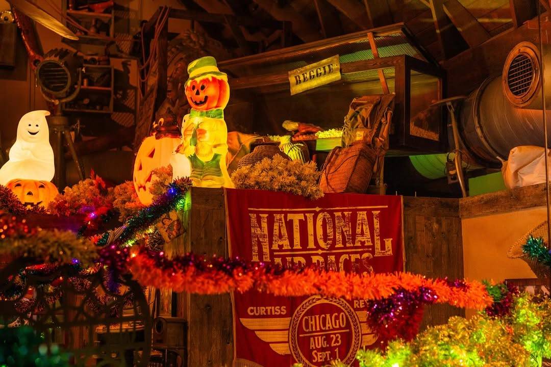 Inside  Jock Lindsey's Halloween Hangar Bar at Disney Springs