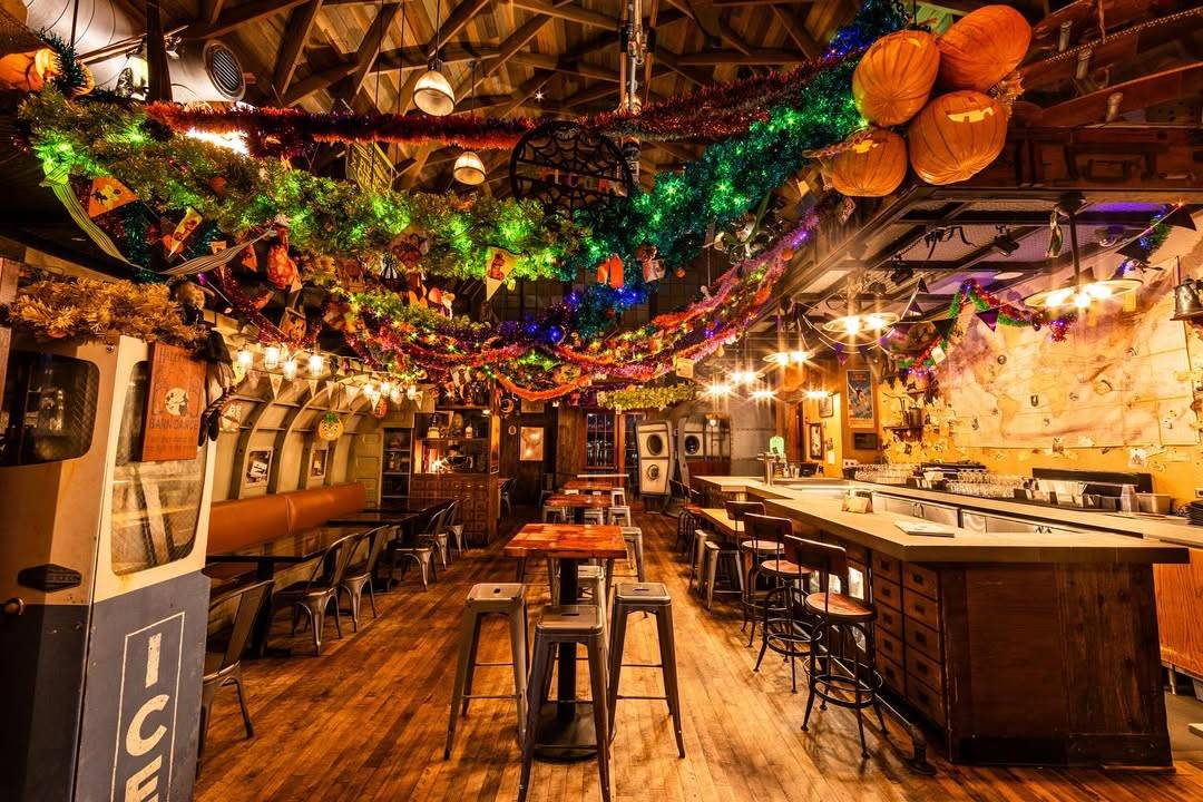 Inside  Jock Lindsey's Halloween Hangar Bar at Disney Springs