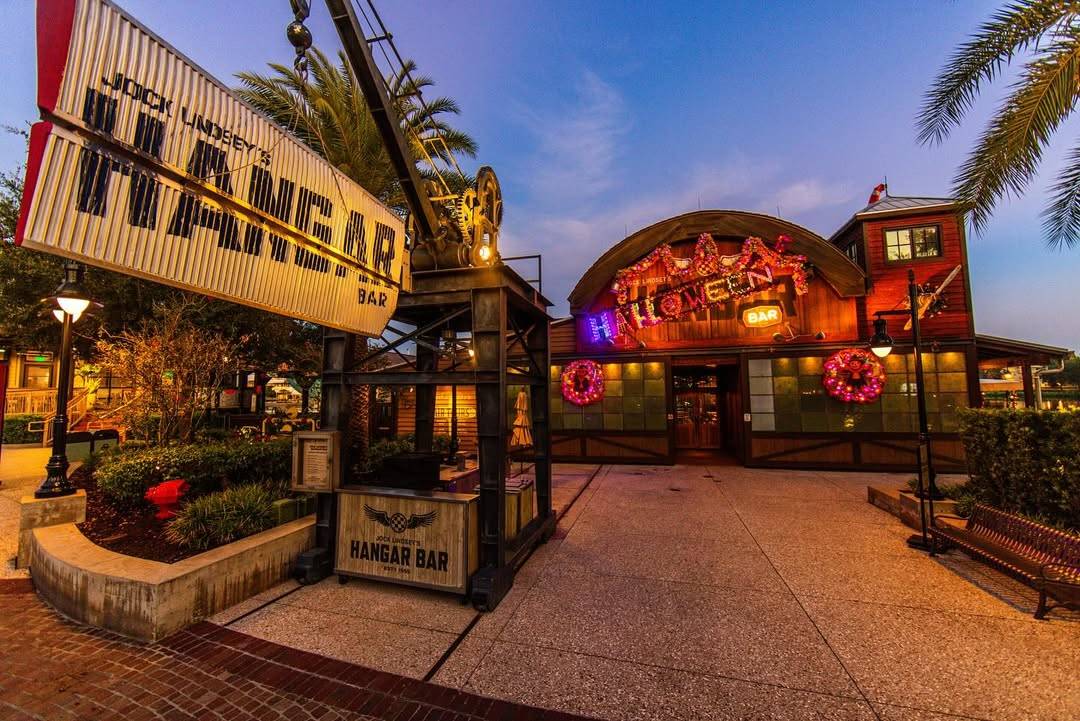 Inside  Jock Lindsey's Halloween Hangar Bar at Disney Springs