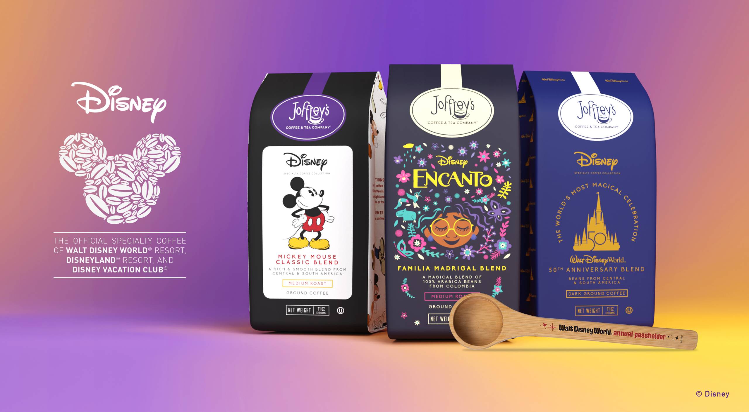 Complimentary Joffery's Coffee Scoop for Walt Disney World Annual Passholders