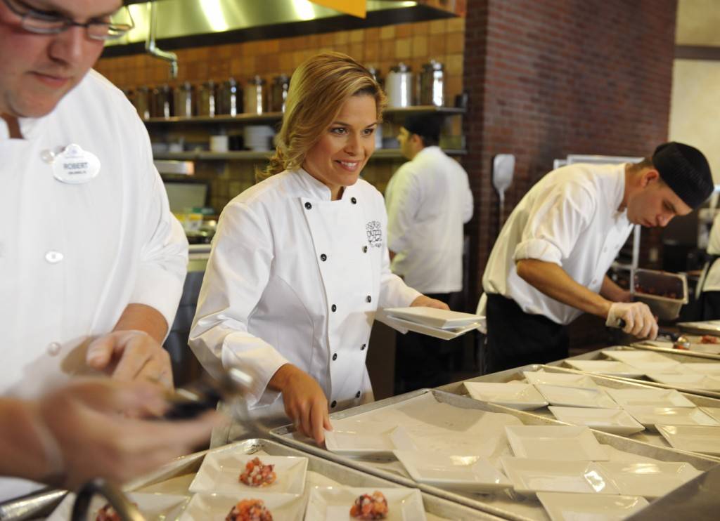 Cat Cora visits Kouzzina for grand opening today
