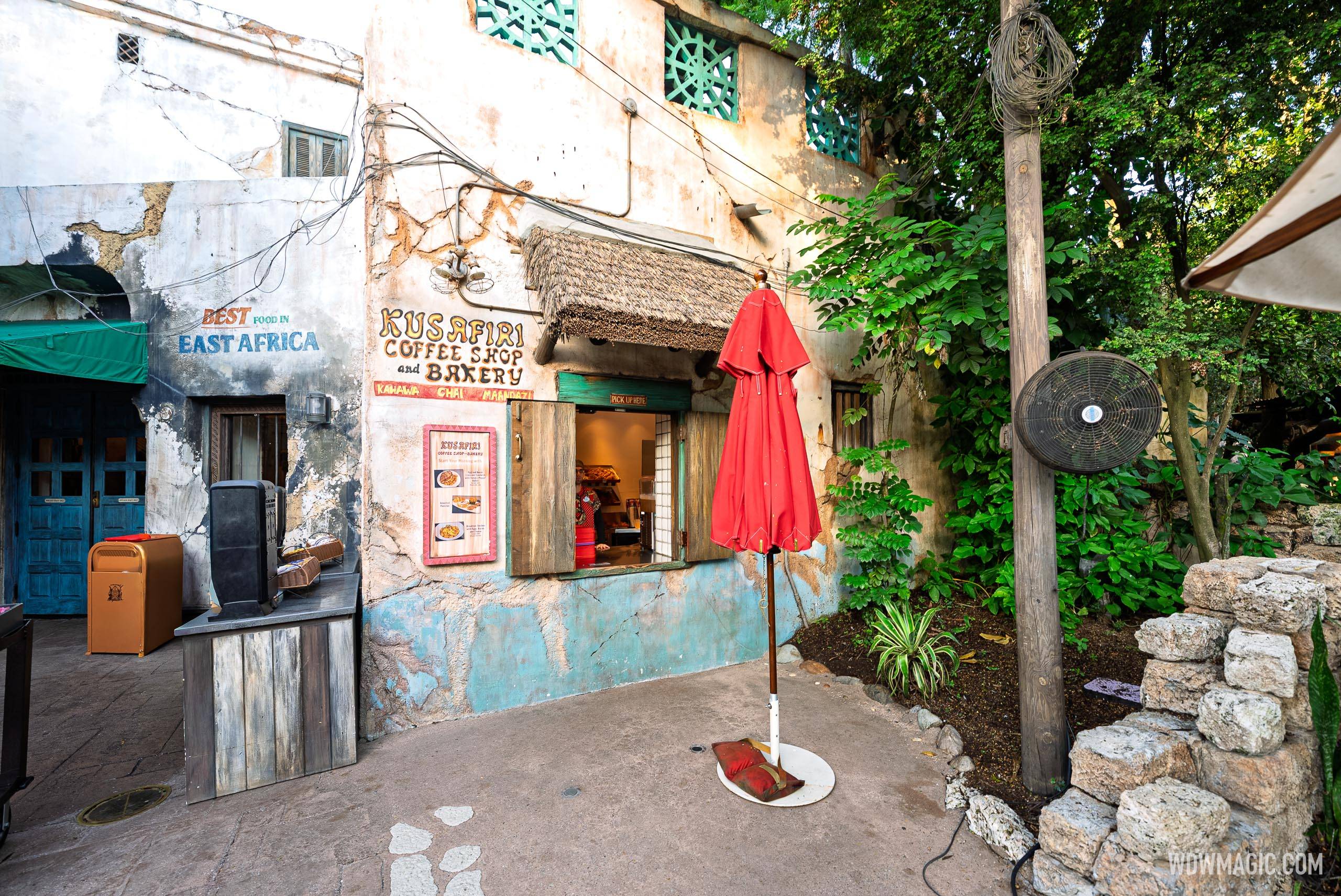 Kusafiri Coffee Shop Adds Lunch and Dinner at Disney's Animal Kingdom